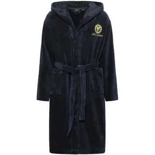CARLO COLUCCI Bademantel »Kapuzen-Bademantel für Herren aus weicher Baumwolle« 1 Stk. MADE IN GREEN by OEKO-TEX®, blau