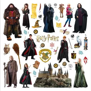 Harry Potter Kinderzimmer und Babyzimmer Wandstickers, Wandtattoo für Mädchen und Junge von AG Design | 30 x 30 cm | ADKS 3944