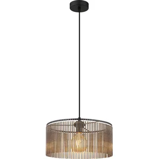 Globo Lighting|Hängeleuchte Metall schwarz matt, 1x E27 - Schwarz