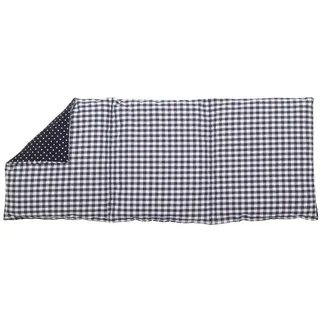 Kirschkernkissen HERBALIND "3 Kammer Kirschkernkissen für Entspannung und Wohlbefinden", blau (blau, weiß), B:20cm H:2cm L:50cm, Baumwolle, Funktionskissen, Kirschkernkissen, auch als Kältekissen verwendbar