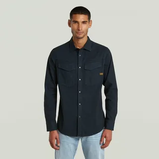 G-Star Dakota Slim Fit Langarmhemd Blau M