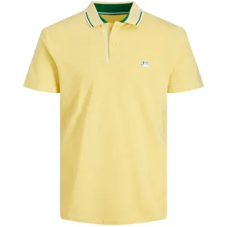 JACK & JONES PLUS Herren Jcologan Polo Ss Ss23 Pls Poloshirt, Pale Banana, 4XL