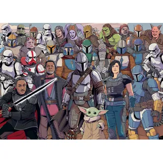 Ravensburger 12000536 - Challenge Star Wars Mandalorian - 1000 Teile Puzzle für Erwachsene und Kinder ab 14 Jahren, Star Wars Geschenke