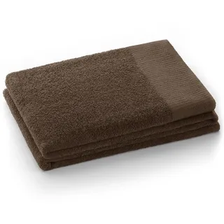 AmeliaHome Duschtuch 70x140 cm Braun 100% Baumwolle Qualität Saugfähig Schoko Amari