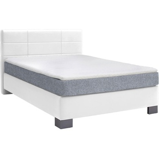 Hom`in BOXSPRINGBETT Weiß - 100x200 cm