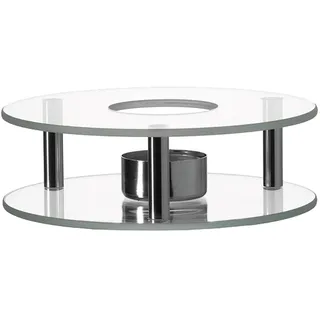Leonardo 025521 - Scaldino - Stövchen - Glas & Edelstahl - für sämtliche Teekannen geeignet