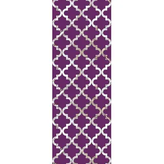 Queence Vinyltapete »Hollis« Farbverlauf abstrakt bedruckt glatt 90x250cm, selbstklebend, kinderleichte Anbringung,, Sticker, lila