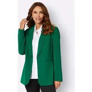 Jackenblazer LADY "Blazer", Damen, Gr. 48, grün, 63% Polyester, 34% Viskose, 3% Elasthan, Blazer Jackenblazer
