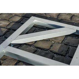 Globel Fundamentbodenrahmen 237 x 234 cm Silber