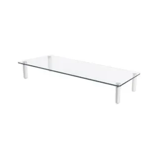Digitus Monitorerhöhung Glas 560x210x80mm Weiß