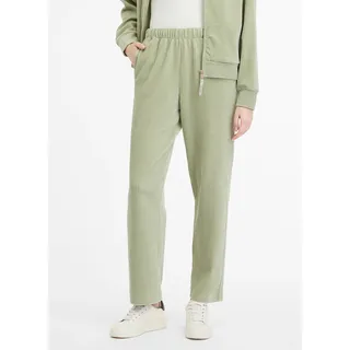Cordhose RAGWEAR "KORFY", Damen, Gr. XL (42), N-Gr, grün (dusty grün), Cord, Obermaterial: 76% Baumwolle, 20% Polyester, 4% Elasthan, unifarben, regular fit knöchellang, Hosen Cordhose, aus weichem Cord