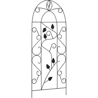 vidaXL Rankgitter 3 Stk. Schwarz 40×100 cm Eisen - Schwarz