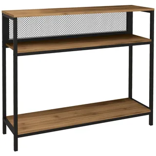 Homcom Konsolentisch 100 x 29,5 x 90 cm Rustikal-Braun