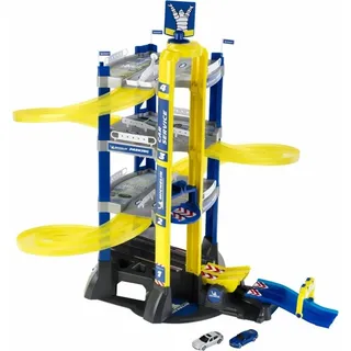 Theo Klein Michelin Parkhaus mit 4 Ebenen – Rennbahn mit Doppel-Rampe, Aufzug, Sprungschanze & 2 Autos – Spielgarage für Kinder ab 3 Jahren