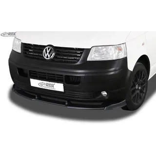 RDX Racedesign RDX Frontspoiler VARIO-X für T5 -2009 (für werkseitig unlackierte Stoßstange wie Transporter) Frontlippe Front Ansatz Vorne Spoilerlippe, Unlackiert