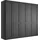 Drehtürenschrank Göteborg 246 x 216 x 58 cm Grau