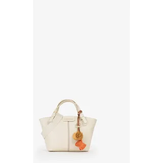 Elegante Beige Damen Tasche mit Henkeln und Schulterriemen - Beige