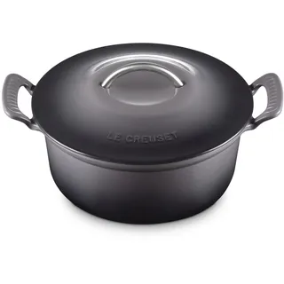 Le Creuset Modern Heritage Rundauflaufform aus Gusseisen, Flint