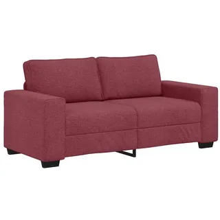 vidaXL 2-Sitzer-Sofa Weinrot 180x77x82 cm Stoff - Rot