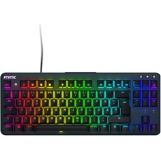 Fnatic Gear | miniSTREAK | mechanische Gaming-Tastatur mit LED RGB-Hintergrundbeleuchtung - Speed Silver-Schalter - kleine, kompakte TKL-Tastaturbelegung für Profi-E-Sportler (DE-Layout, QWERTZ)