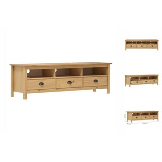 vidaXL TV-Schrank Hill Honigbraun 158x40x47 cm Massivholz Kiefer