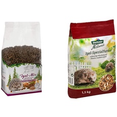 Dehner Natura Premium Igelfutter Futter-Mix, getreidefrei, 2 kg & Natura Igelfutter, 1.5 kg
