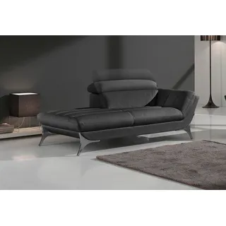 Egoitaliano Recamiere Leder schwarz