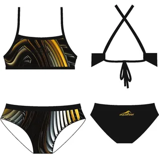 Aquafeel Damen Bikini Golden Steel Bikini-Set (1er Pack)