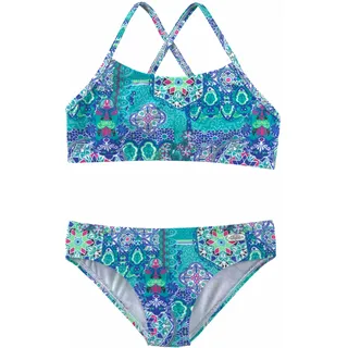 Buffalo Bustier-Bikini "Shari Kids" mit verspieltem Print, türkis, bedruckt