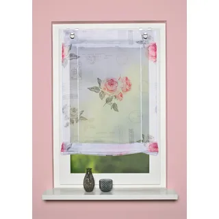 HOME WOHNIDEEN Raffrollo AMORE 60 x 130 cm rose