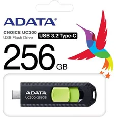 Bild von ADATA UC300 USB-C schwarz/grün 256GB, USB-C 3.0 (ACHO-UC300-256G-RBK/GN)