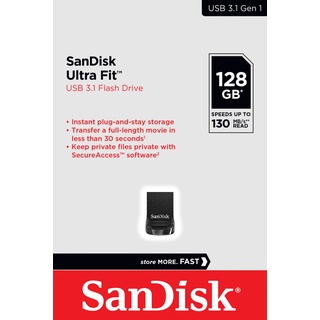 SanDisk Ultra Fit 128GB schwarz USB 3.1