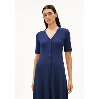 ALURAA KLEID |  Bio-Baumwoll-Mix - blau (S)