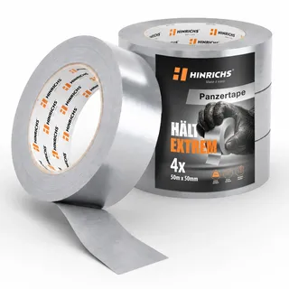 Hinrichs Gewebeband 4 Rollen 50 m x 50 mm