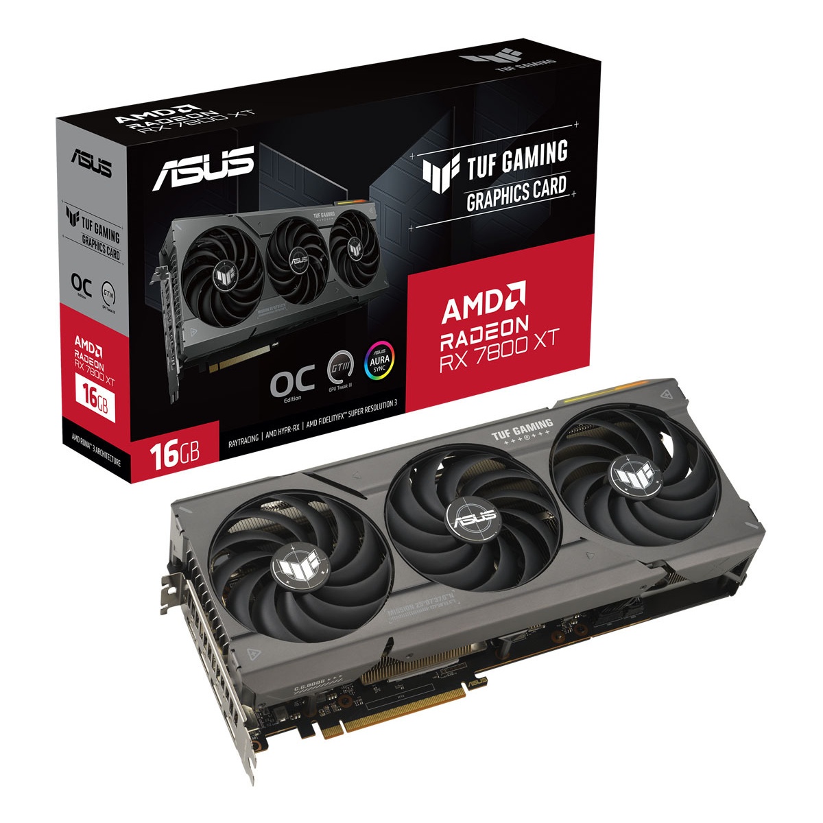 Bild von TUF Gaming Radeon RX 7800 XT OC 16 GB GDDR6 90YV0JJ0-M0NA00