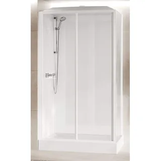 Novellini Media Glass 2P Standard Dach Box Thermostat Durchsichtig Weiß