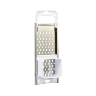 Metaltex Spätzle + Spätzlehobel, Inox-Edelstahl/ABS, Nudelreibe für lange Spätzle, mit Teigschlitten und Sicherheitsstopper, Maße: 11 x 32 cm