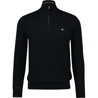 GANT Classic COTTON HALF ZIP", Herren, Gr. M, schwarz, Obermaterial: 100% Baumwolle, CO., Sweatshirts Sweater