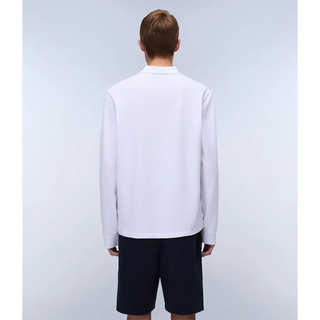Napapijri Ealis Langarm-polo - Bright White - S