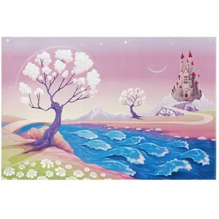 Kinderteppich , Rosa , Textil , rechteckig , 100x160 cm , Oeko-Tex® Standard 100 , für Fußbodenheizung geeignet, rutschfest , Teppiche und Böden, Teppiche, Kinderteppiche
