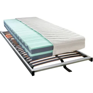 Sleeptex Matratzenset , Holz , 2-teilig , Buche , Schichtholz , H2 , 7-Zonen , Höhe ca. 21 cm , 80x200 cm , Austria Gütezeichen, Made in Austria , Härtegradauswahl, Über- und Sondergrößen erhältlich, Bezug abnehmbar/waschbar, für Hausstauballergiker geeignet, wendbar, klimatisierte Belüftungskanäle, optimale Belüftung, für verstellbare Lattenroste geeignet, atmungsaktiv, schadstoffgeprüft, aktive Schulterzone, alternative Größen erhältlich, Bezug rundum abnehmbar,Über- und Sondergrößen erhältlich, Schulterabsenkung, Federleisten mit Duokappen, individuelle Liegehärteeinstellung, alternative Größen erhältlich , Schlafzimmer, Matratzensets