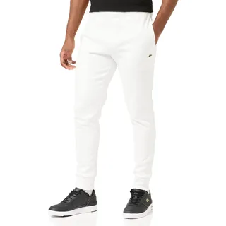 Lacoste Herren Jogginghose XH9624, Männer Freizeithose,Sweatpants,Loungewear,Homewear,Slim Fit,Weiß,8 (3XL)