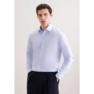 Seidensticker Businesshemd »Schwarze Rose« slim 1/1 Kentkragen Uni, blau,