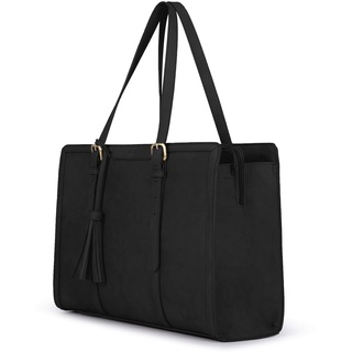 ECOSUSI Laptoptasche 15,6 Zoll Aktentasche Damen Groß Handtasche Business Arbeitstasche Bürotasche Damen Notebooktasche Shopper mit 3 Fächern für Büro Schule