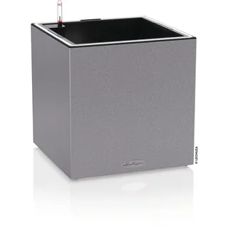 LECHUZA Canto Stone 40 Komplettset 40 x 40 x 40 cm Steingrau
