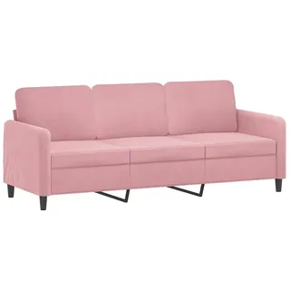 vidaXL 3-Sitzer-Sofa Rosa 180 cm Samt - Rosa