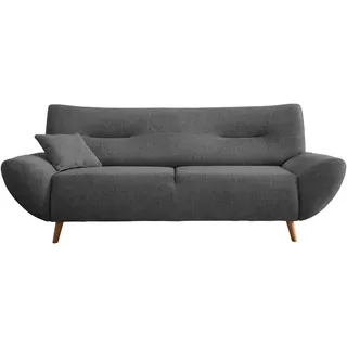MID.YOU 3-Sitzer-Sofa Drago Anthrazit Chenille