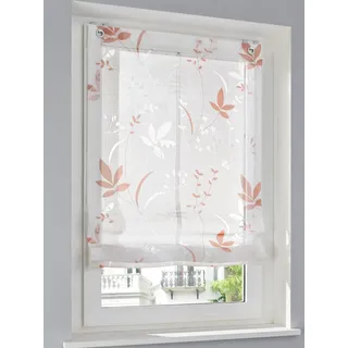 Raffrollo HEINE HOME Gr. 2, rosa (rosé, weiß), B:60cm H:140cm, Raffrollos, Raffrollo