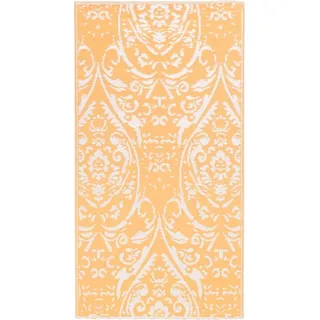 vidaXL Outdoor-Teppich ARAKIL Orangefarben und Blau 120x180 cm PP - Orange