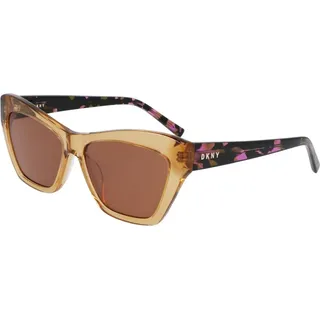 DKNY Damen-Sonnenbrille im Cat-Eye-Stil aus Acetat DK535S - Schwarz, Rosa